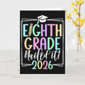 8e klas 2026 afstuderen middelbare school _1 kaart (Gele Bloem)