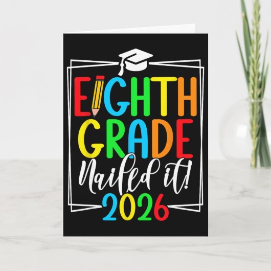 8e klas 2026 afstuderen middelbare school _2 kaart (Voorkant)