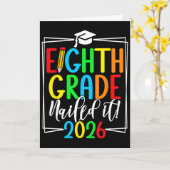 8e klas 2026 afstuderen middelbare school _2 kaart (Gele Bloem)