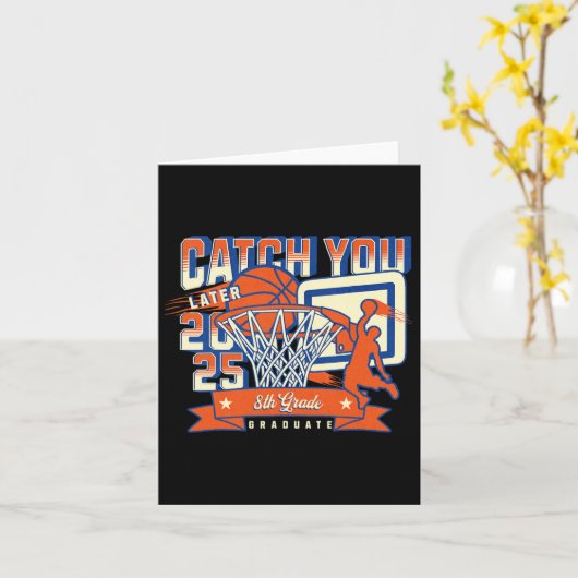 8e klas afstudeerkladteam Cl van 2025 Grappig  Kaart (Gele Bloem)