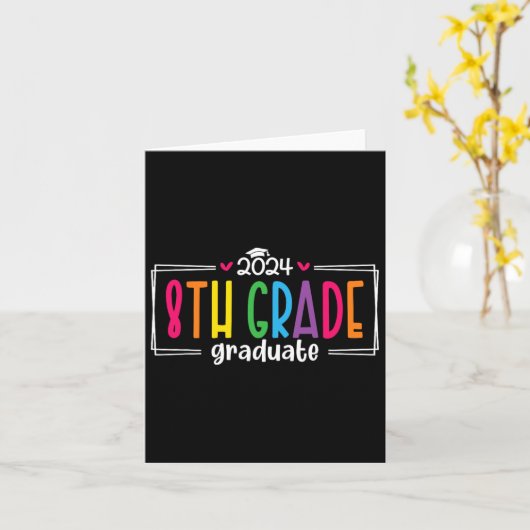 8e klas Afstuderen 2025 Afstuderen Laatste dag Kaart (Gele Bloem)