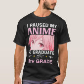 8e klas Afstuderen Anime 2024 Afstuderen Midden SC T-shirt (Voorkant)