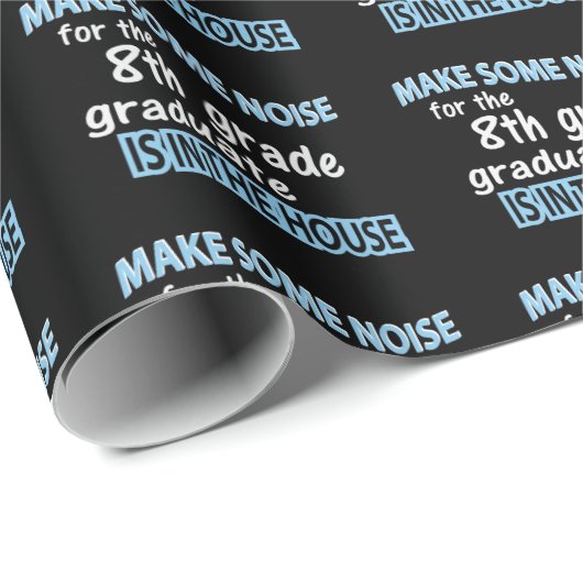 8e klas Afstuderen gefeliciteerd Cadeaupapier (Rol Hoek)