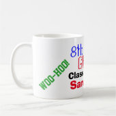 8e klas Afstuderen kijk uit middelbare school Koffiemok (Links)