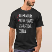 8e klas Afstuderen middelbare school Afstuderen T-shirt (Voorkant)