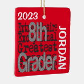 8e klas Buitengewone DOUANE Keramisch Ornament (Rechts)