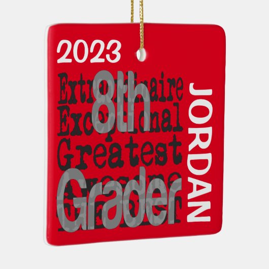 8e klas Buitengewone DOUANE Keramisch Ornament (Rechts)