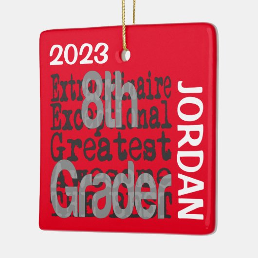 8e klas Buitengewone DOUANE Keramisch Ornament (Links)