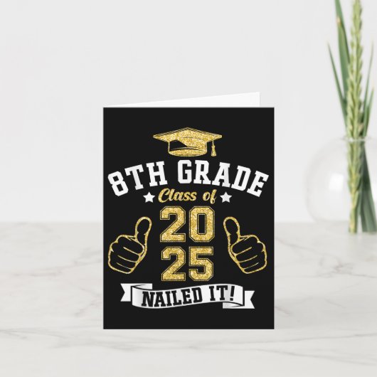 8e klas CL van 2025 genageld IT-Afstuderen student Kaart (Voorkant)