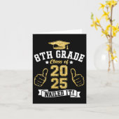 8e klas CL van 2025 genageld IT-Afstuderen student Kaart (Gele Bloem)