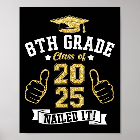 8e klas CL van 2025 genageld IT-Afstuderen student Poster (Voorkant)