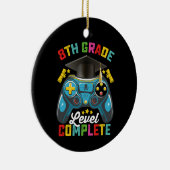 8e klas niveau Complete Afstuderen Gaming Gamer Keramisch Ornament (Rechts)