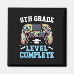 8e klas niveau voltooid laatste schooldag Gamer  Magneet