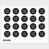 8e klas squad leraar student team terug naar schoo ronde sticker (Vel)