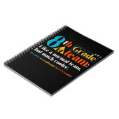 8e klas team als een normaal team, maar veel coole notitieboek (Linkerzijde)