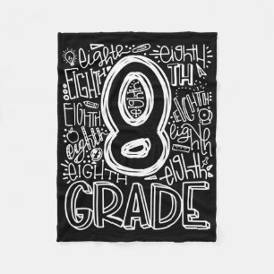 8e klas typografie team achtste klas terug naar sc fleece deken