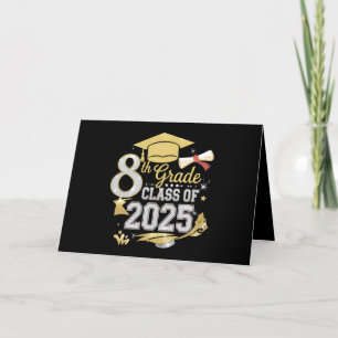 8e klas van 2025 Afstuderen Afstuderen Bedankkaart