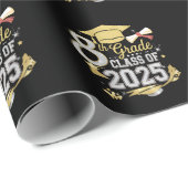 8e klas van 2025 Afstuderen Afstuderen Cadeaupapier (Rol Hoek)