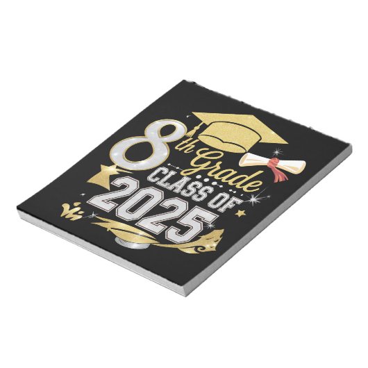 8e klas van 2025 Afstuderen Afstuderen Notitieblok (Linkerzijde)