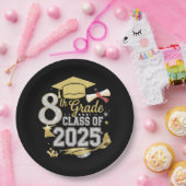 8e klas van 2025 Afstuderen Afstuderen Papieren Bordje (Feest)