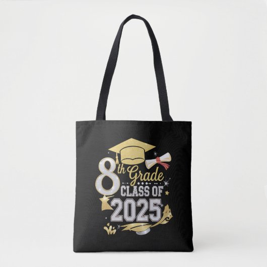8e klas van 2025 Afstuderen Afstuderen Tote Bag (Voorkant)