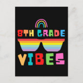 8e klas Vibes Terug naar schoolleraar & -student Feestdagenkaart (Voorkant)