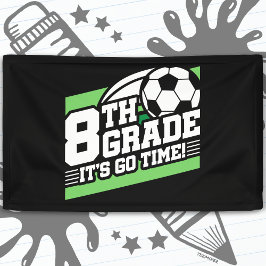 8e klas voetbal eerste dag terug naar school spandoek