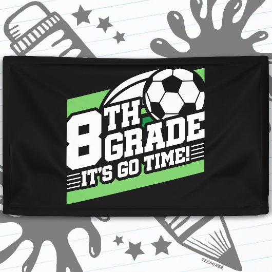 8e klas voetbal eerste dag terug naar school spandoek