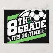 8e klas voetbal Football eerste dag terug naar sch Briefkaart (Voorkant)