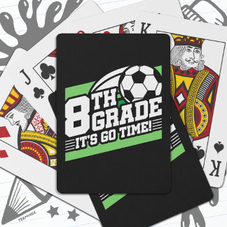 8e klas voetbal Football eerste dag terug naar sch Pokerkaarten