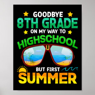 8e klas weg naar middelbare school klas eerste zom poster