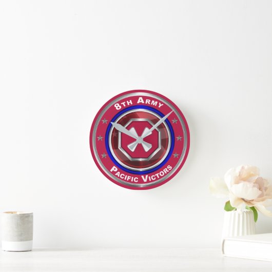 8e Leger Gepersonaliseerd Keepasje Ronde Klok (Huis)