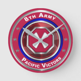 8e Leger Gepersonaliseerd Keepasje Ronde Klok