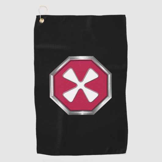 8e legerkapel golfhanddoek (Voorkant)