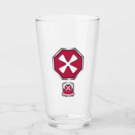 8e legerpleister en signia glas (Voorkant)