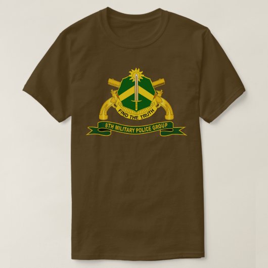 8e Militaire Politiegroep met MP-tak en ribbo T-shirt (Design voorkant)