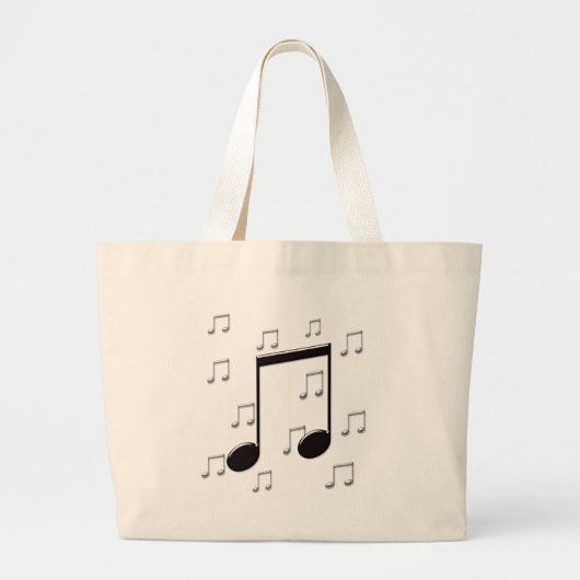 8e muziekopname grote tote bag (Voorkant)