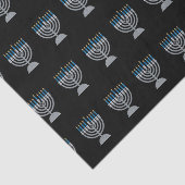 8e nacht van Hanukkah Glitter Tissuepapier (Detail)