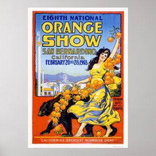 8e nationaal Oranje Show 1918 Poster