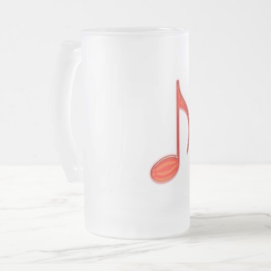 8e noot Grote Rode Kunststof 2010 Matglas Bierpul (Voorkant links)