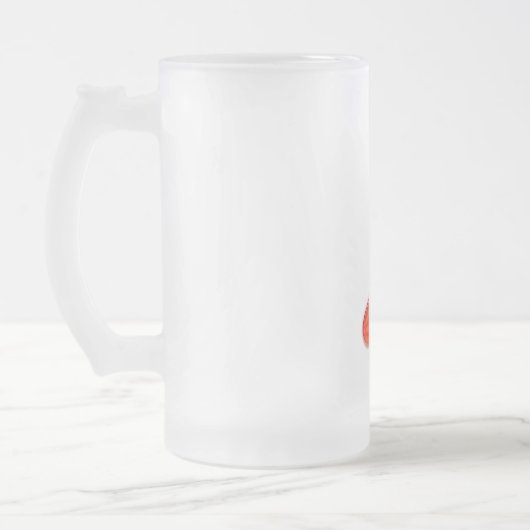 8e noot Grote Rode Kunststof 2010 Matglas Bierpul (Links)