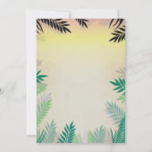 8e Oerwoud acht dagen geleden Safari ZOO Invite Kaart (Achterkant)