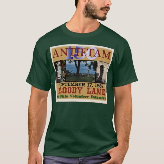 8e Ohio bij Antietam Sesquicentennial T-shirt (Voorkant)