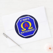 8e RRFS 1s Ronde Sticker (Envelop)