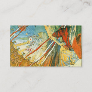 8e Sokol Festival Alphonse Mucha Visitekaartje