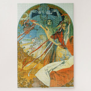 8e Sokol-festival van Alphonse Mucha Legpuzzel