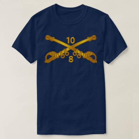8e Squadron 10e Cavalerie Tak wo Txt T-shirt (Design voorkant)