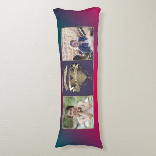 8e trouwdag 2 foto's Bronzen Toermalijn Lichaamskussen (Voorkant Verticaal)