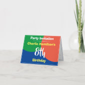 8e uitnodiging op zaterdag (Voorkant)