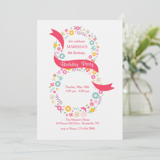 8e uitnodiging op zaterdag (Staand voorkant)